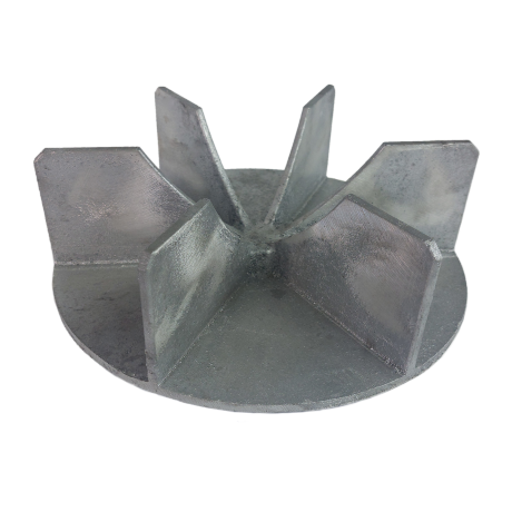 Rotor de Aluminio Palheta Alta Fundo Transparente