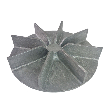 Rotor de Aluminio Palheta Reta Fundo Transparente